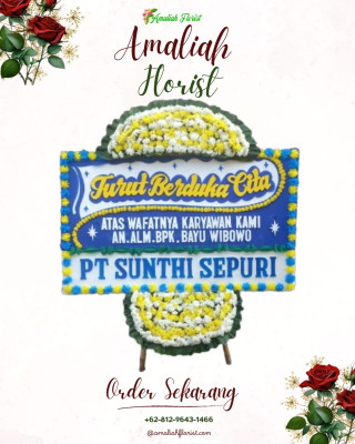 Papan Bunga Duka di Luas